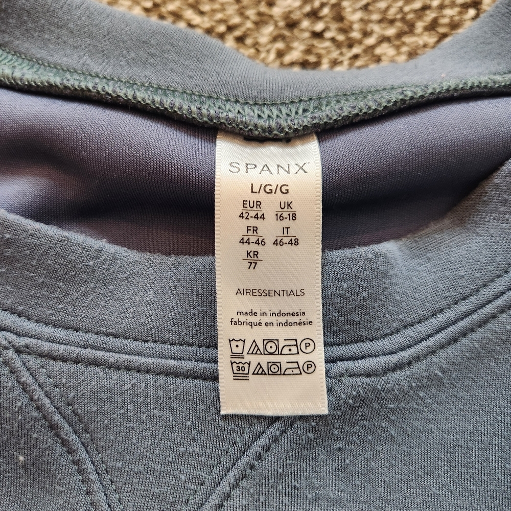 Spanx AirEssentials Crew Sweatshirt Size Large - Picture 6 of 8